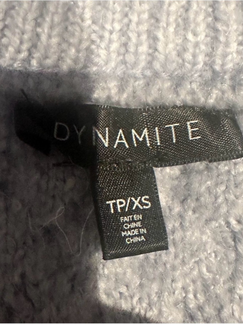 Dynamite Soft Knit V-Neck Sweater Vest in Light Blue - Picture 2 of 3